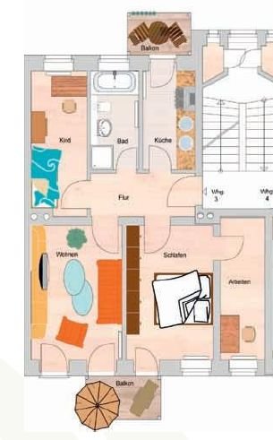 RESERVIERT: *** Seltene Gelegenheit in der Südvorstadt ** idyllisch gelegen * 2 Balkone * Parkett * Stellplatz