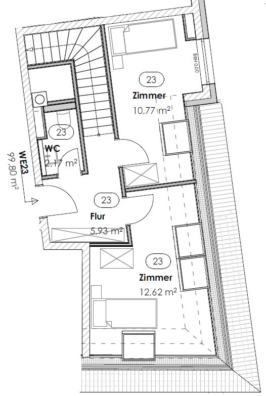 Dachgeschoss-Maisonette ** Neubau am Park ** Süd-Terrasse ** Einbauküche ** Lift