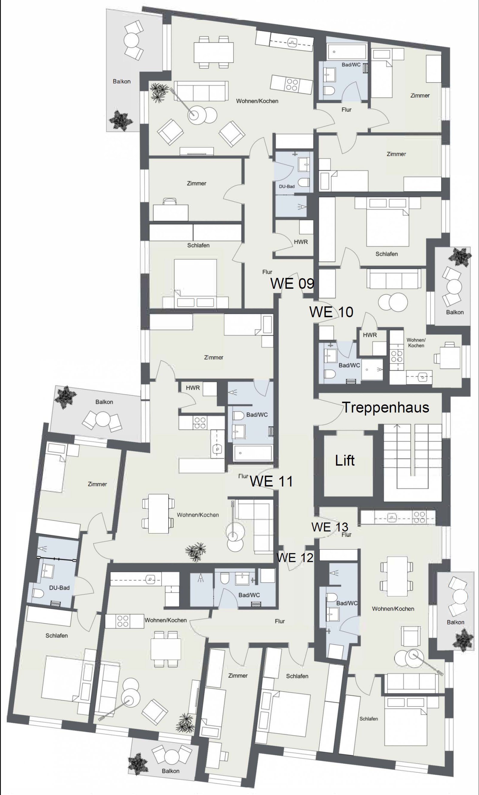 VERMIETET: ** ERSTBEZUG am Park ** Neubau ** 4-Raum WE ** großer Balkon ** Einbauküche ** Lift