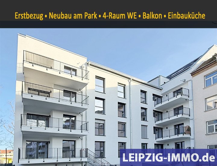VERMIETET: ** ERSTBEZUG am Park ** Neubau ** 4-Raum WE ** großer Balkon ** Einbauküche ** Lift