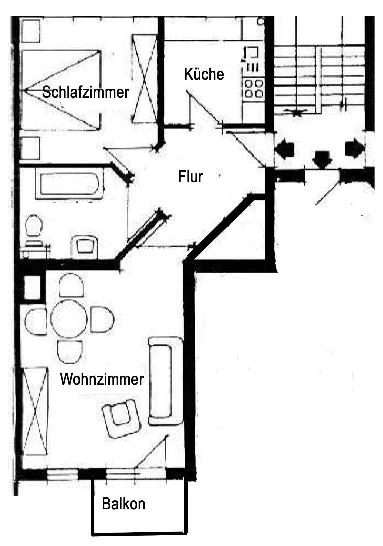 VERKAUFT: Chance für Eigennutzer und Kapitalanleger: provisionsfreie und bezugsfreie 2-Raumwohnung ** Balkon ** Stellplatz inklusive