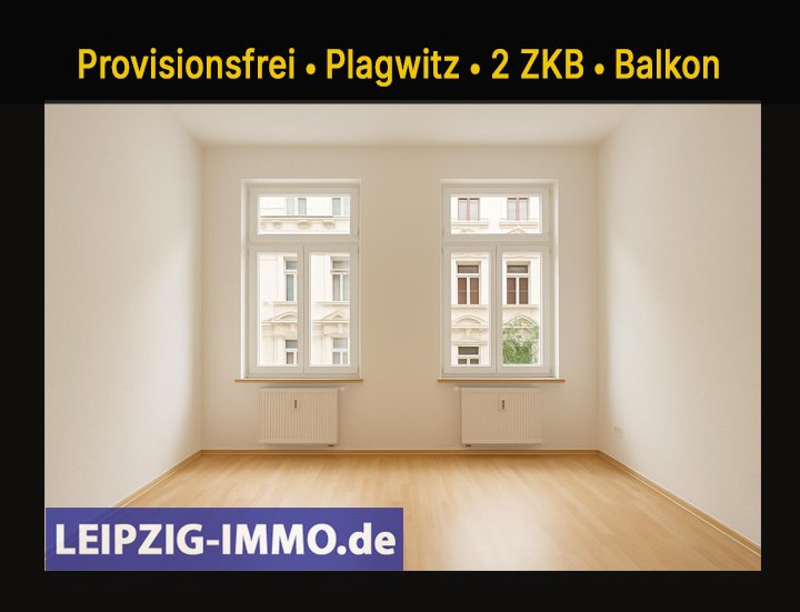 Leipzig: Provisionsfreie und vermietete 2-Raumwohnung mit Balkon in Plagwitz 