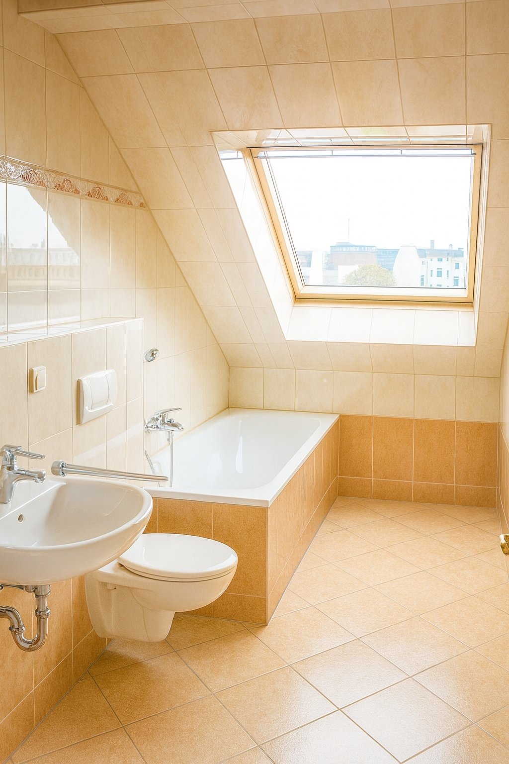 Provisionsfreie und vermietete Dachgeschosswohnung am Park ** 2 Zimmer  ** Südterrasse