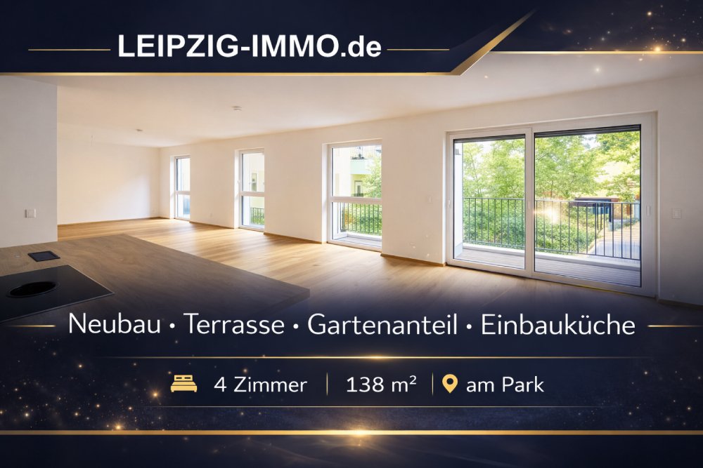 VERMIETET: Familienwohnung am Park ** Terrasse ** Gartenanteil ** moderne Einbauküche * 2 Bäder