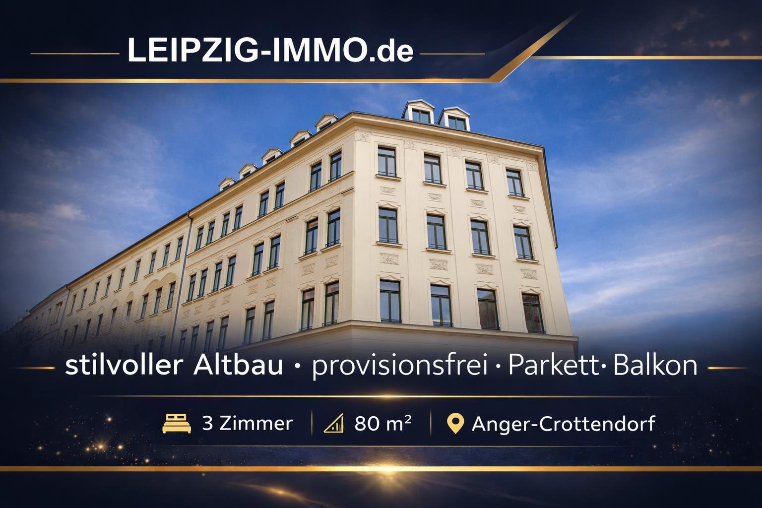 RESERVIERT: Edle 3-Raumwohnung ** Parkett ** Südwest-Balkon ** Tageslichtbad mit Wanne und Dusche 