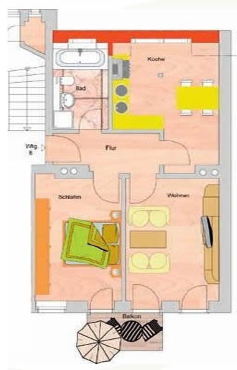 VERMIETET: ** Wohnen in der Südvorstadt ** Balkon * Parkett * Dachgeschoss ** Stellplatz