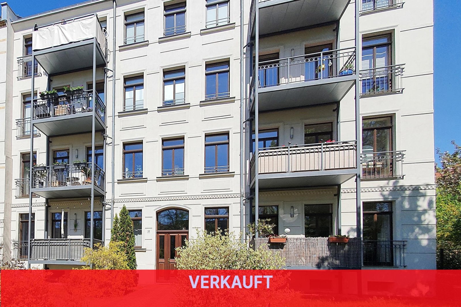 VERKAUFT: *Seltene Gelegenheit in der Südvorstadt* vermietete und provisionsfreie 3-Raumwohnung * 2 Balkone * Stellplatz