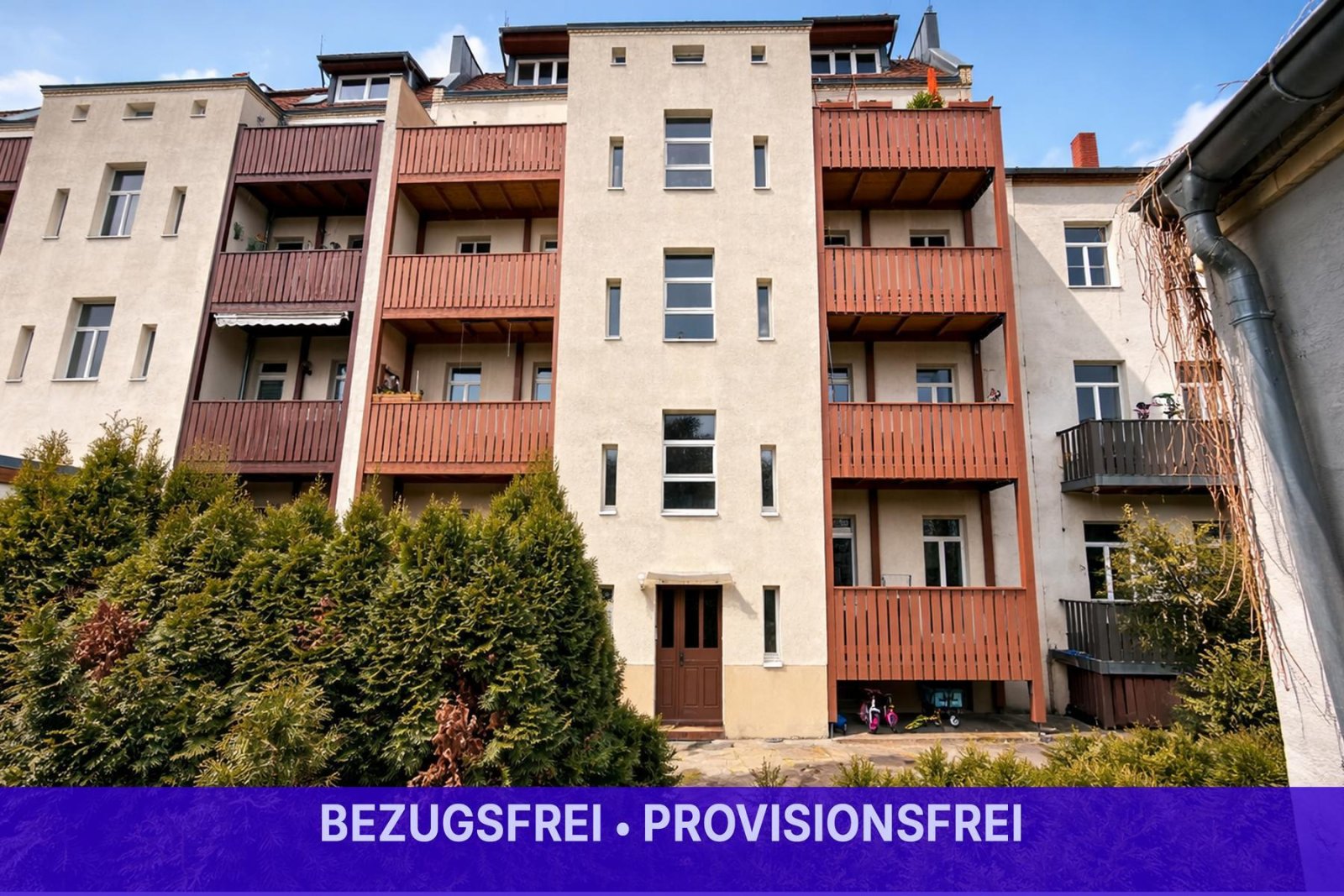• BEZUGSFREI • PROVISIONSFREI • Frisch sanierte 2-Raumwohnung • BALKON •  