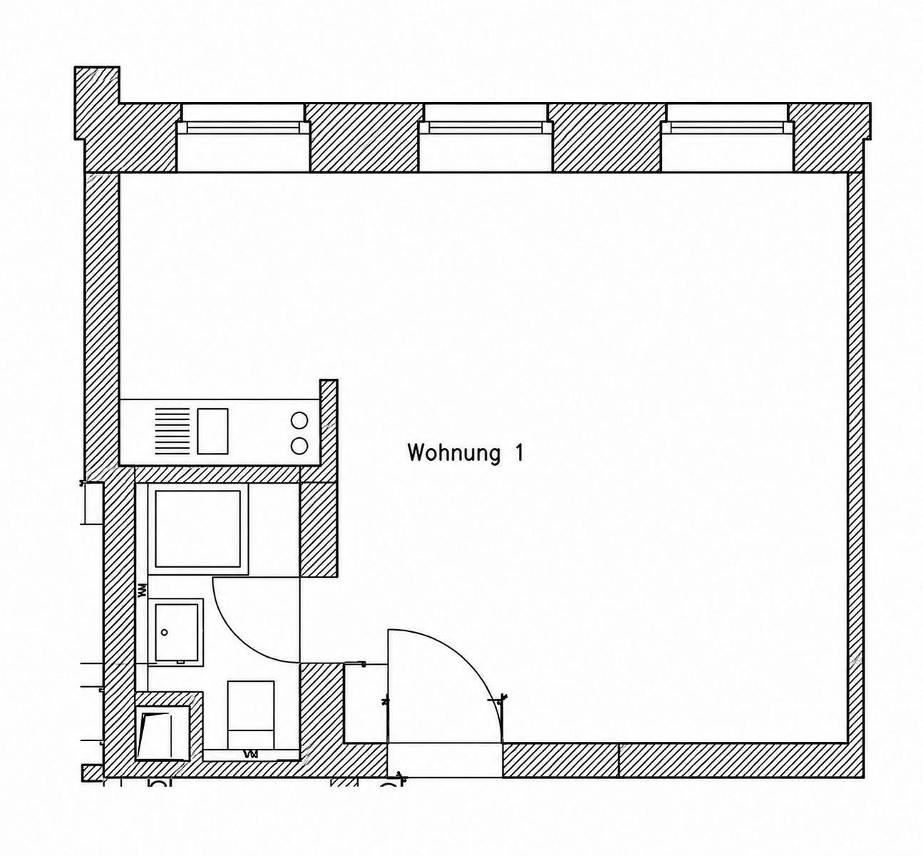 Schicke Single-Wohnung im ZENTRUM ** Einbauküche ** Parkett