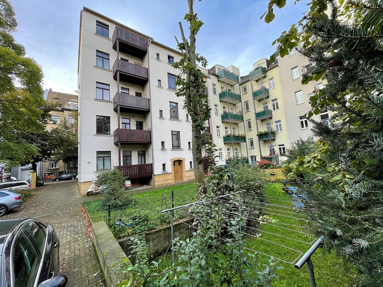 Schleußig * 3 ZKB * Balkon * Stuck * TLB * EBK * Stellplatz