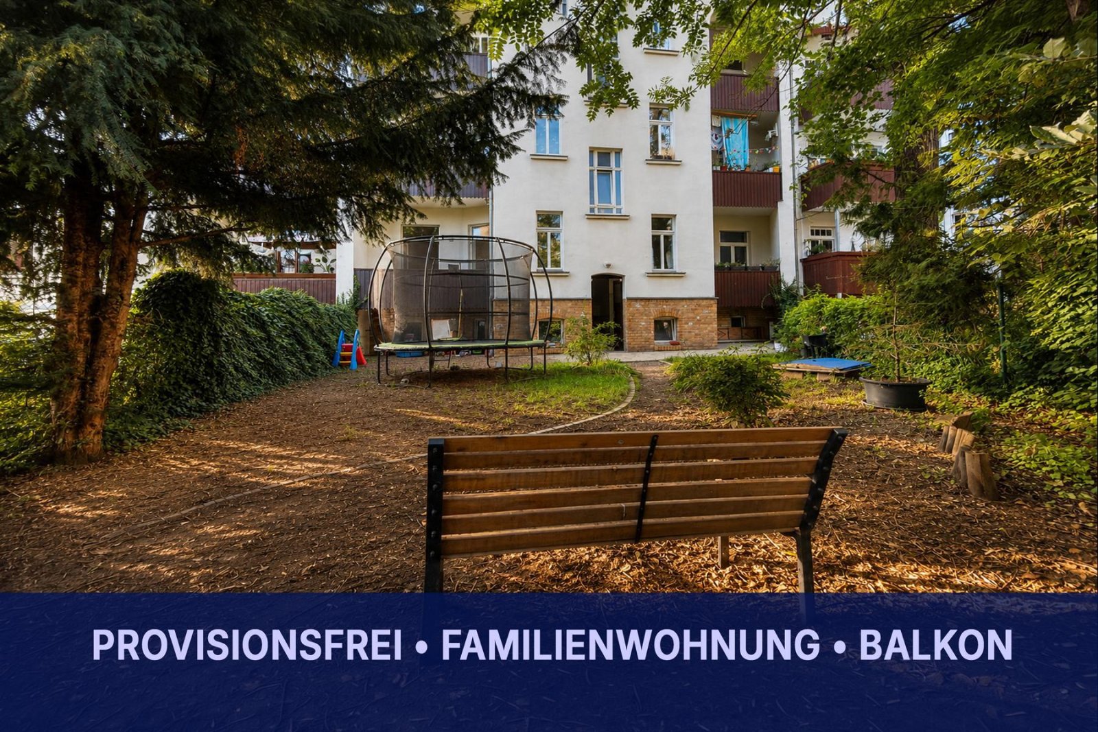 Familienwohnung in Gohlis * PROVISIONSFREI * sehr gepflegt * Balkon * Garten 