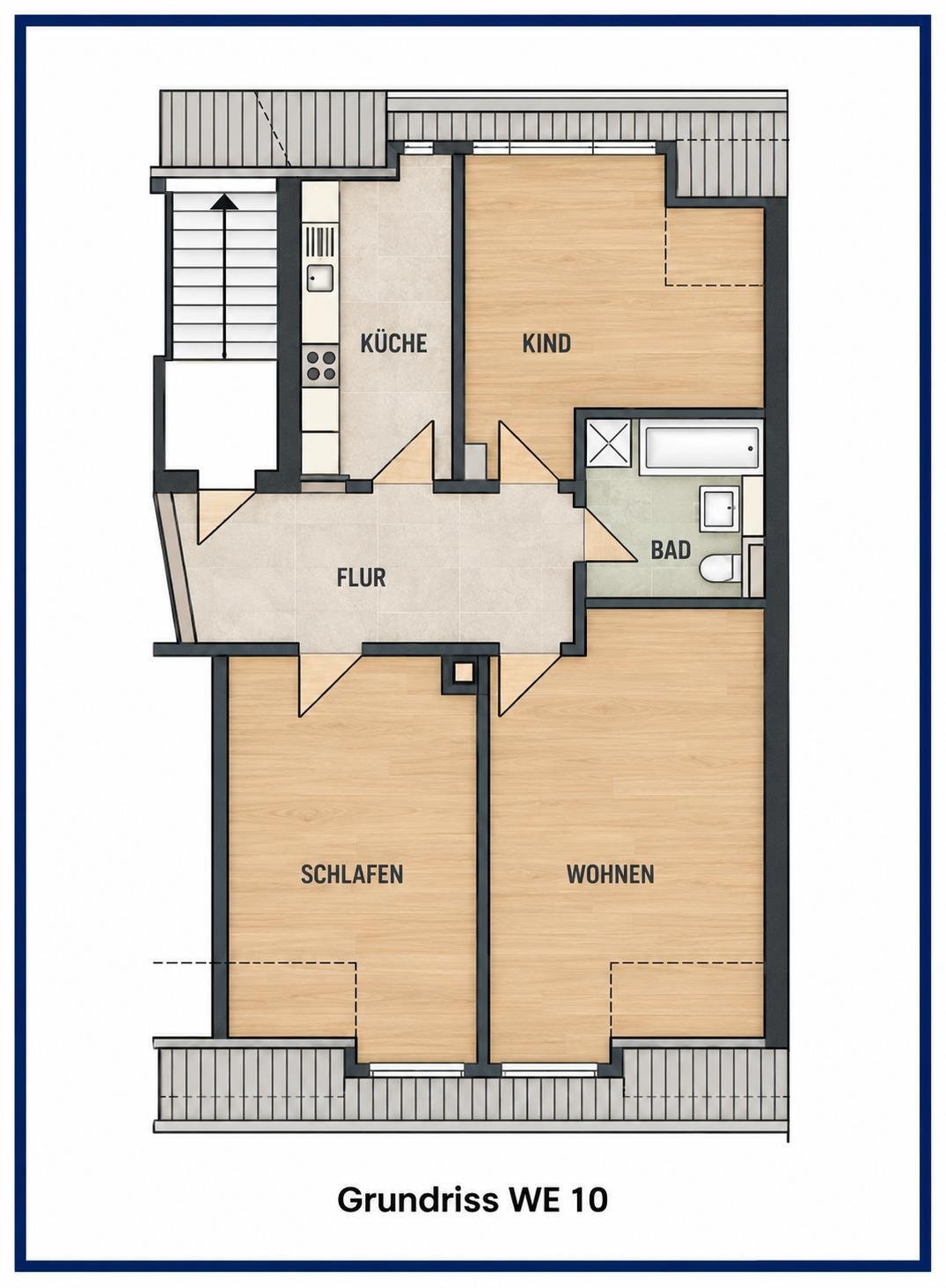 Gohlis * provisionsfreie und familienfreundliche 3-Raumwohnung mit Einbauküche