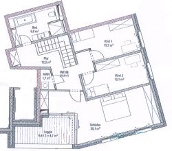 Grundriss WE 6 obere Etage