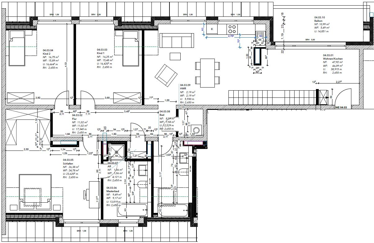 Grundriss WE0403 Grundriss WE0403