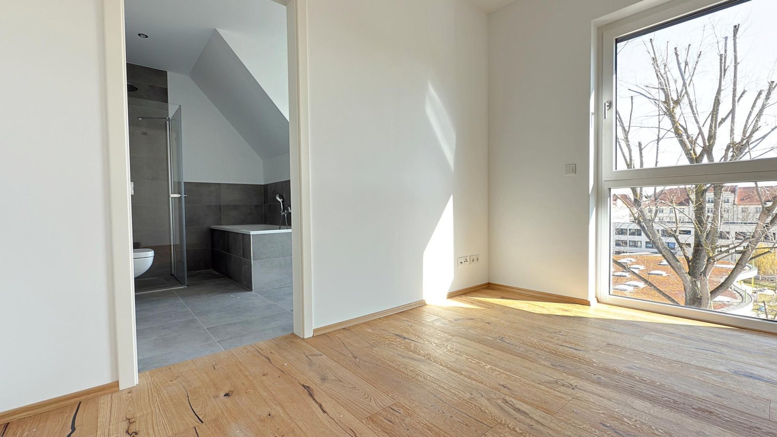 Schlafzimmer mit Vollbad