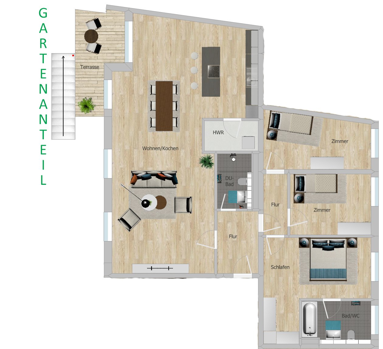 Grundriss WE 1 Grundriss WE 1