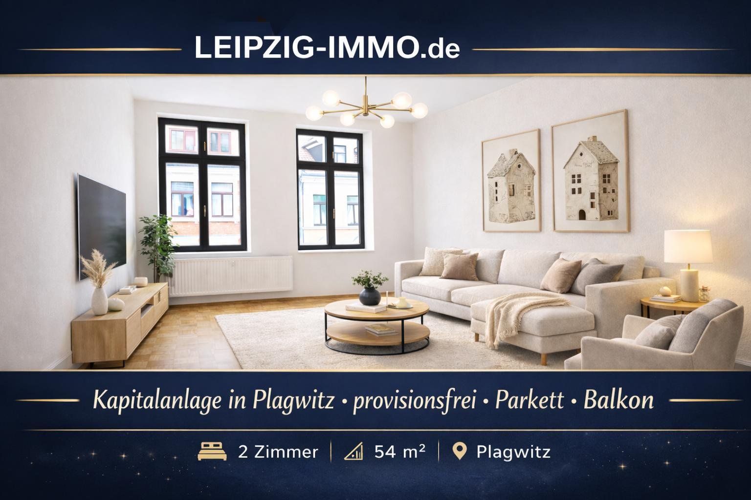 provisionsfreie und sehr gut vermietete ETW in Plagwitz ** Parkett ** Balkon ** TLB mit Du+Wa ** 