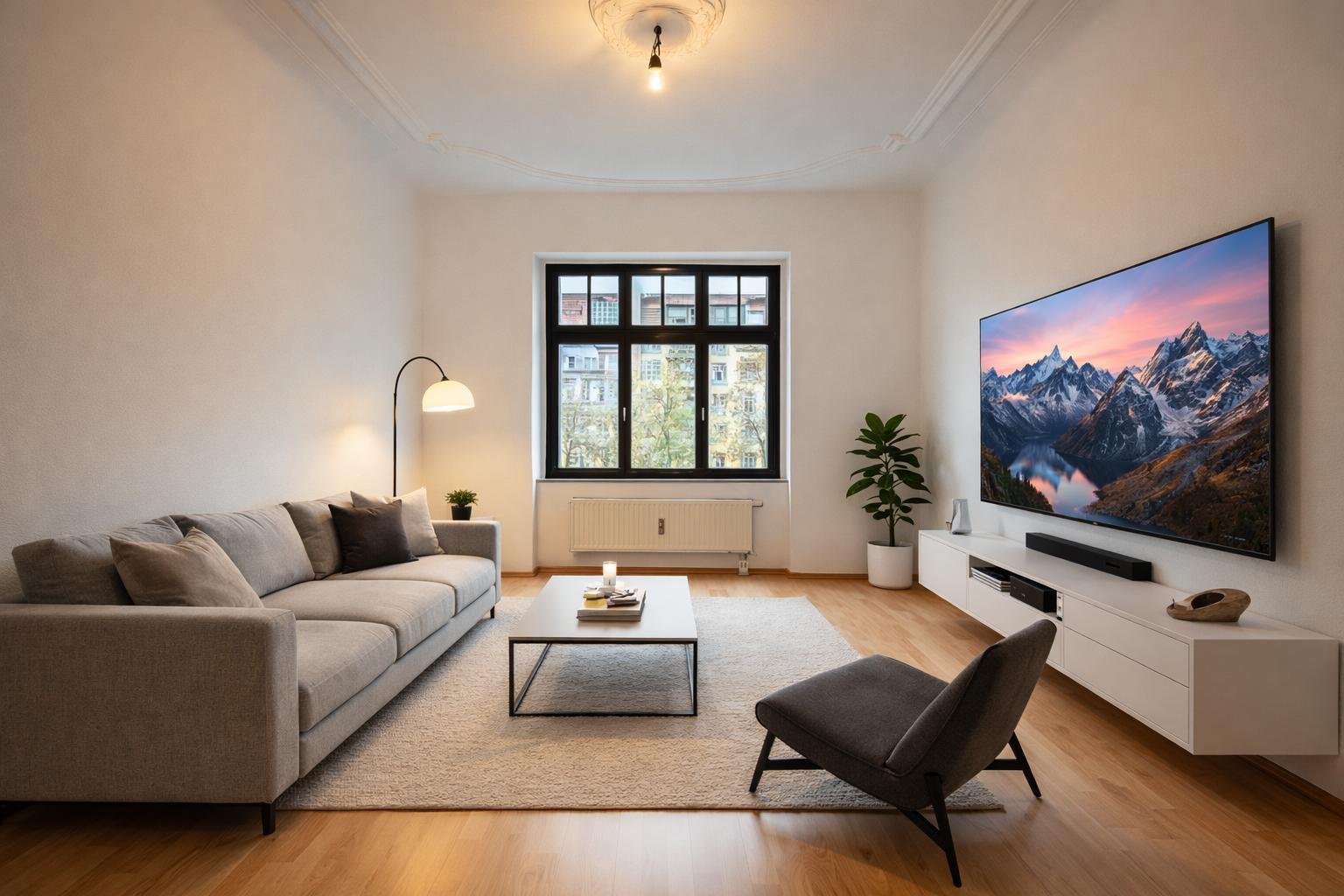 Wohnzimmer (KI staged)