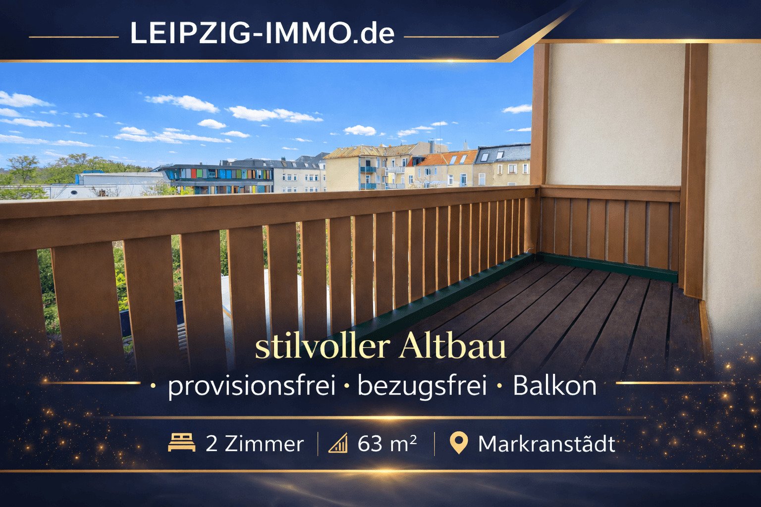 • BEZUGSFREI • PROVISIONSFREI • Frisch sanierte 2-Raumwohnung • BALKON •  