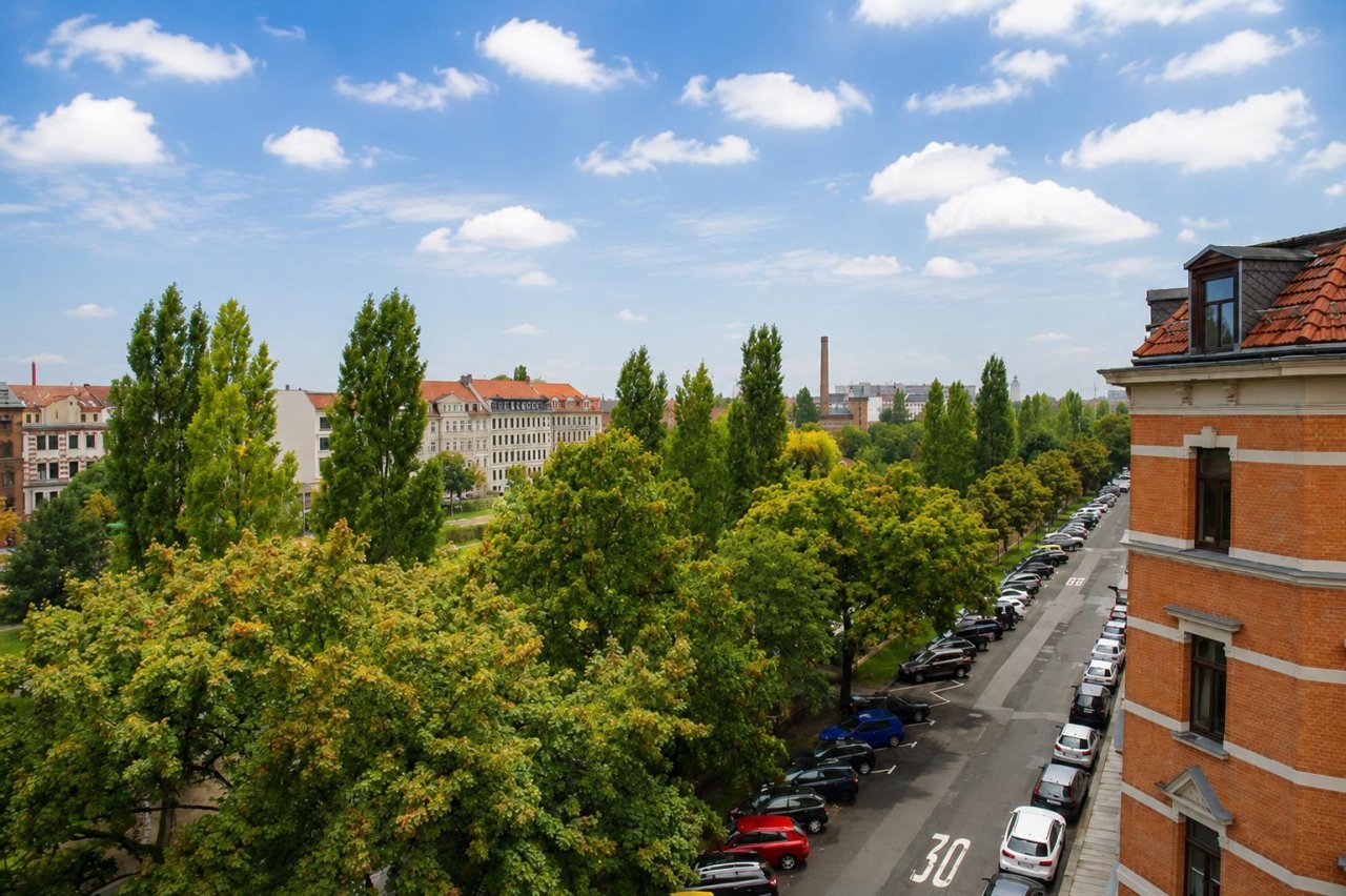 der Lene-Voigt-Park am Objekt
