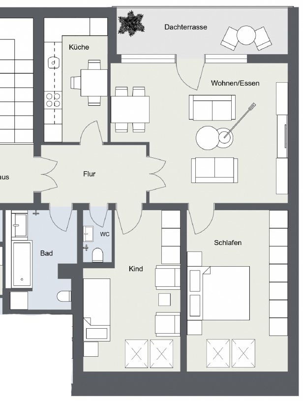 Grundriss WE 13 Grundriss WE 13