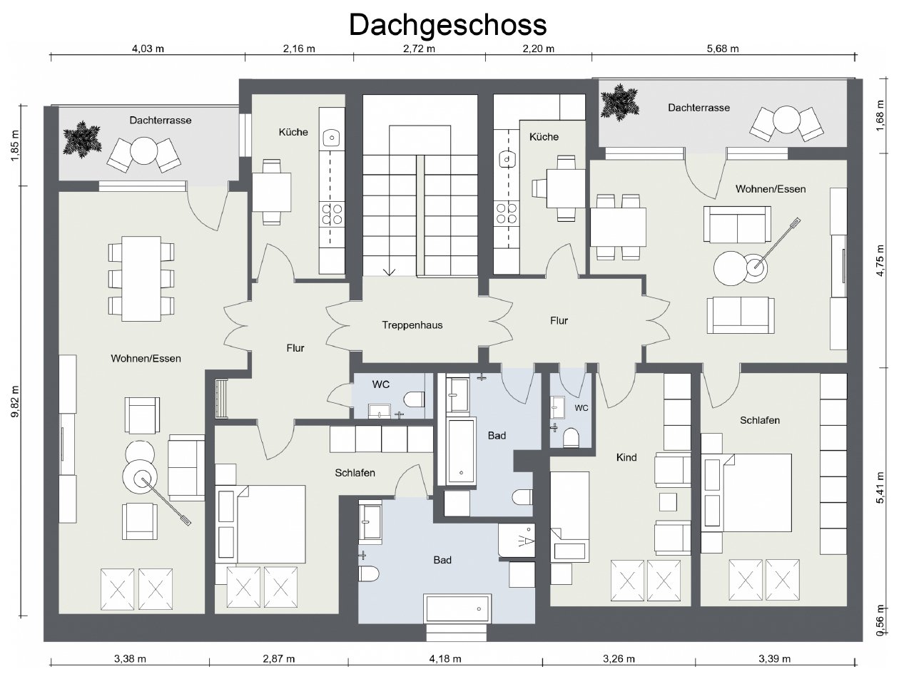 Etagengrundriss DG Etagengrundriss DG