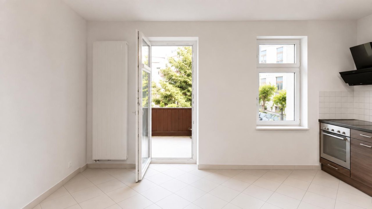 Wohnküche mit Balkon Wohnküche mit Balkon