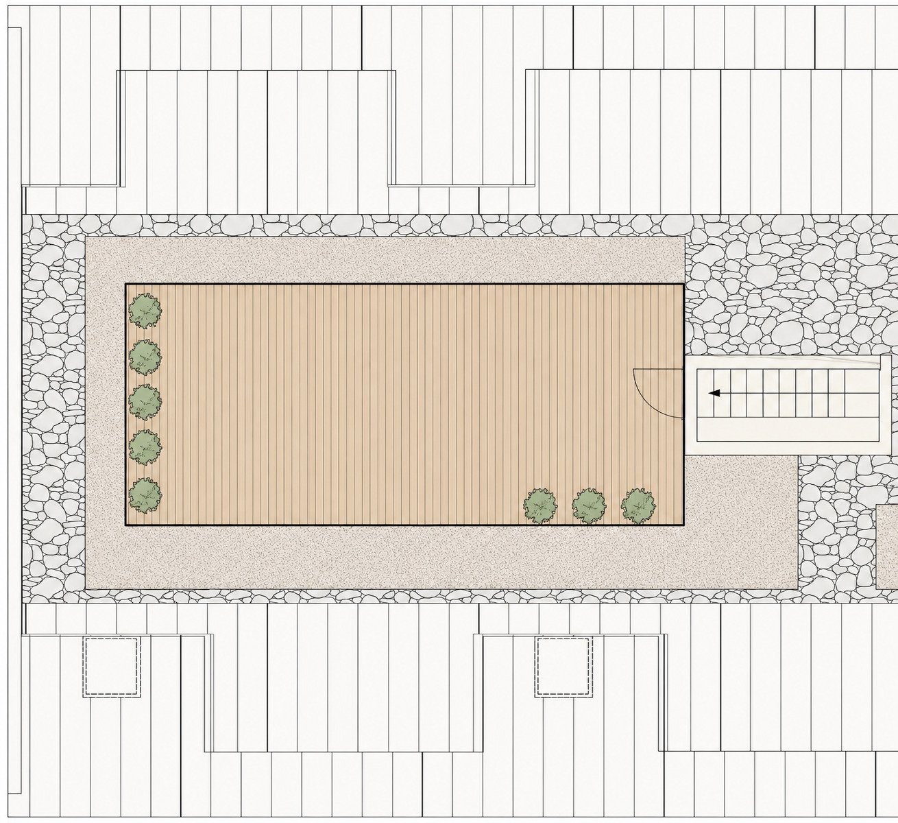 Grundriss Dachterrasse