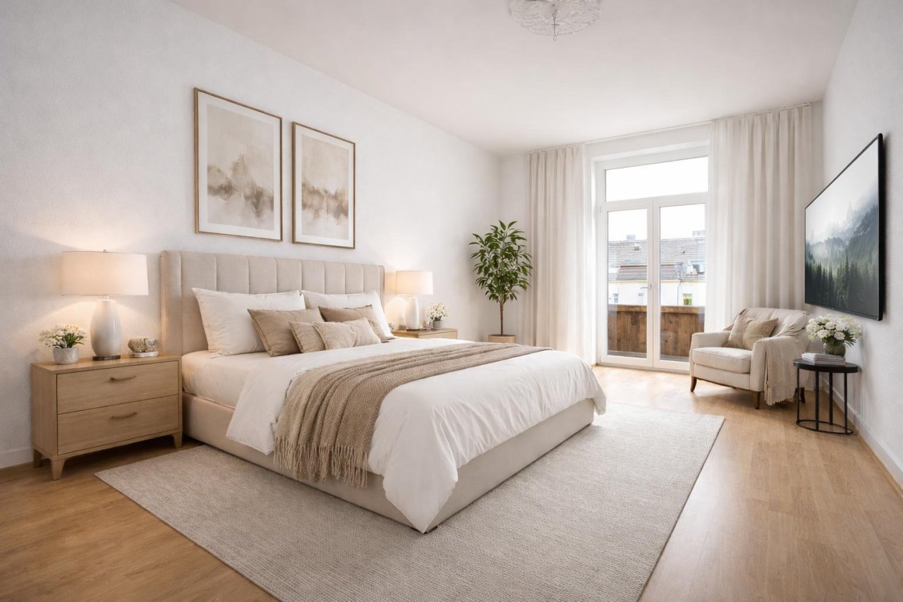 Schlafzimmer (KI-Visualisierung) Schlafzimmer (KI-Visualisierung)